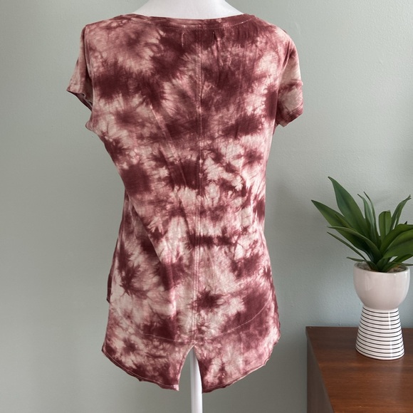 Anthropologie Porridge V-neck Tie Dye Tee Like New Size Small - Picture 4 of 6